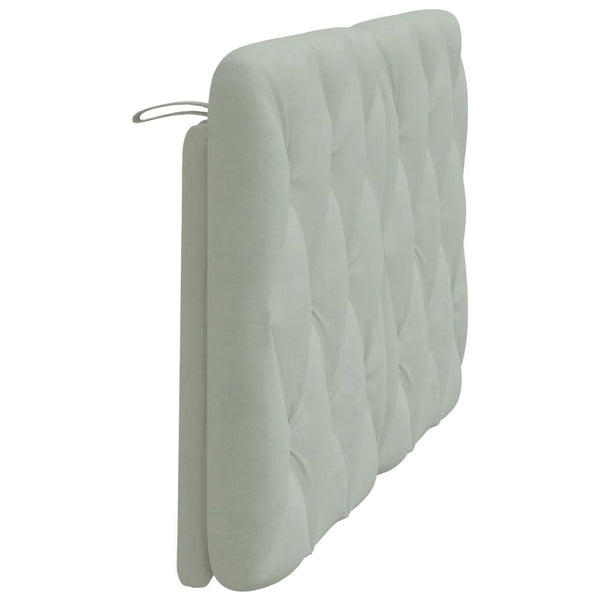 vidaXL Headboard Cushion Light Grey 140 cm Velvet