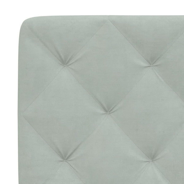 vidaXL Headboard Cushion Light Grey 140 cm Velvet
