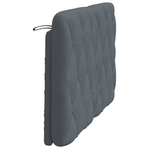 Kopfteil Kissen Dunkelgrau 140 cm Samt