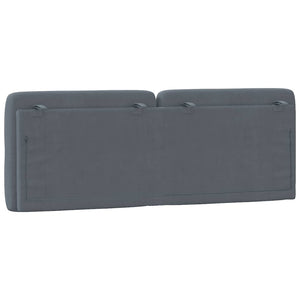 Kopfteil Kissen Dunkelgrau 140 cm Samt