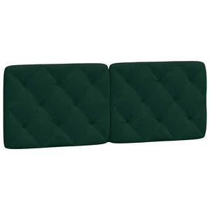 Kopfteil Kissen Dunkelgrün 140 cm Samt