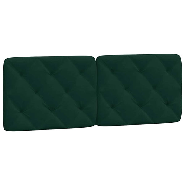 Kopfteil Kissen Dunkelgrün 140 cm Samt