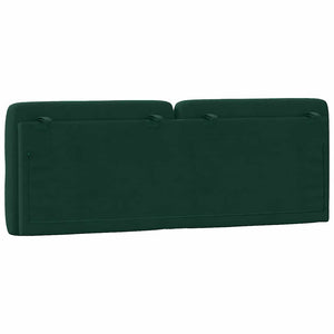 Kopfteil Kissen Dunkelgrün 140 cm Samt