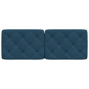 Kopfteil Kissen Blau Samt 140 cm