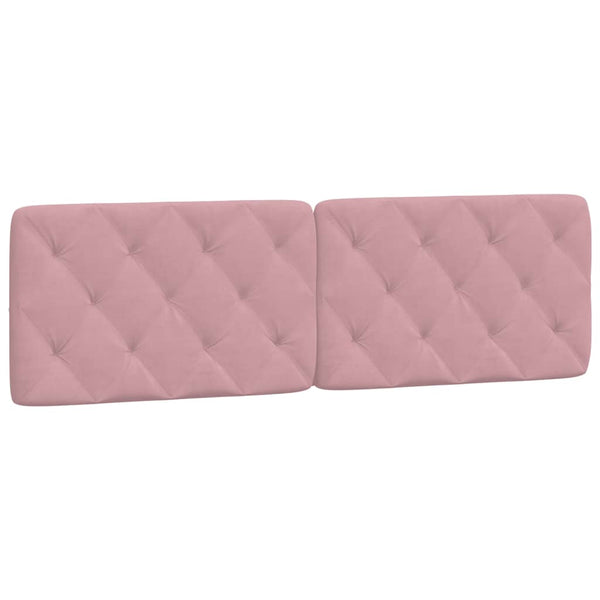 Samt Kopfteil Kissen Rosa 160 cm