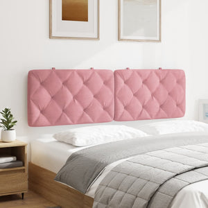 Samt Kopfteil Kissen Rosa 160 cm