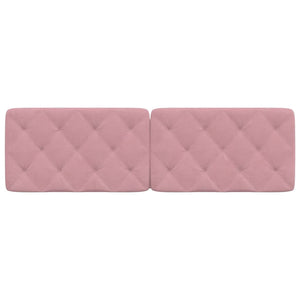 Samt Kopfteil Kissen Rosa 160 cm