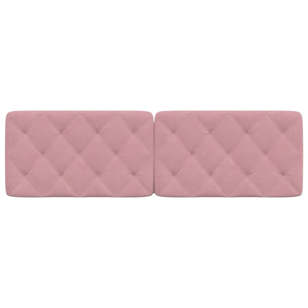 Samt Kopfteil Kissen Rosa 160 cm