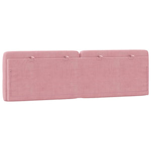 Samt Kopfteil Kissen Rosa 160 cm