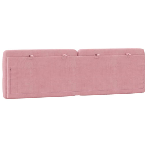 Samt Kopfteil Kissen Rosa 160 cm