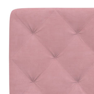 Samt Kopfteil Kissen Rosa 160 cm
