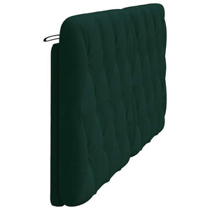 Kopfteil Kissen Dunkelgrün Samt 180 cm
