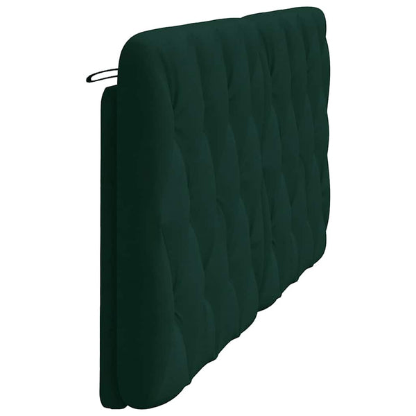 Kopfteil Kissen Dunkelgrün Samt 180 cm