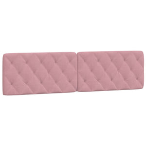 Kopfteil Kissen Rosa Samt 200 cm