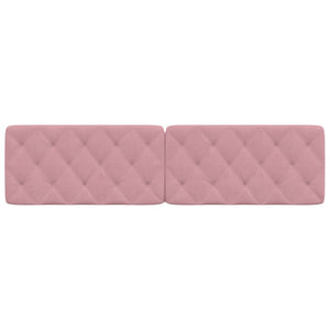 Kopfteil Kissen Rosa Samt 200 cm