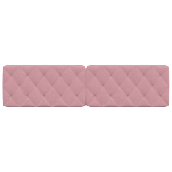 Kopfteil Kissen Rosa Samt 200 cm