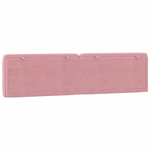 Kopfteil Kissen Rosa Samt 200 cm