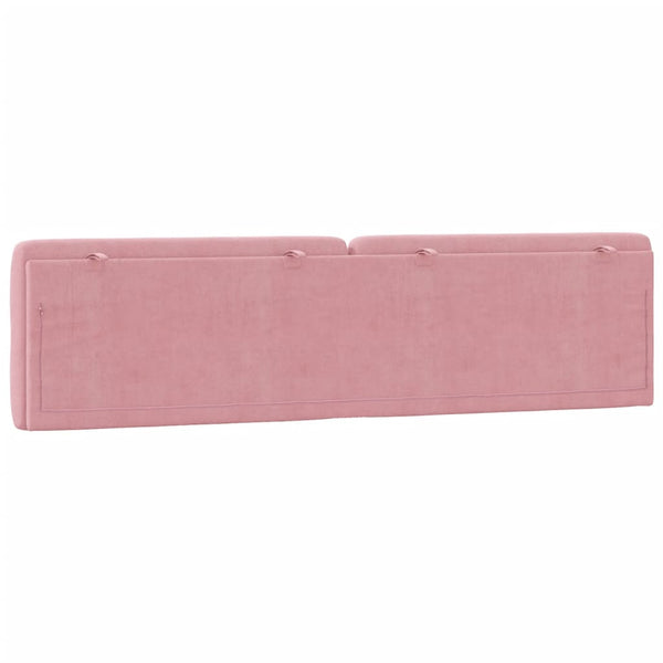 Kopfteil Kissen Rosa Samt 200 cm