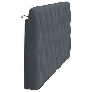 Kopfteil Kissen Dunkelgrau Samt 152cm
