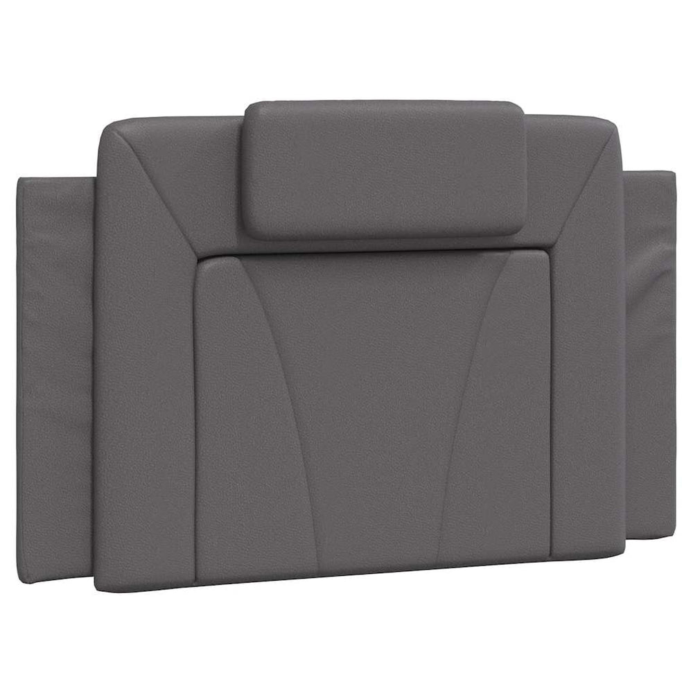 Kopfteil Kissen Viana Grau 80cm Kunstleder