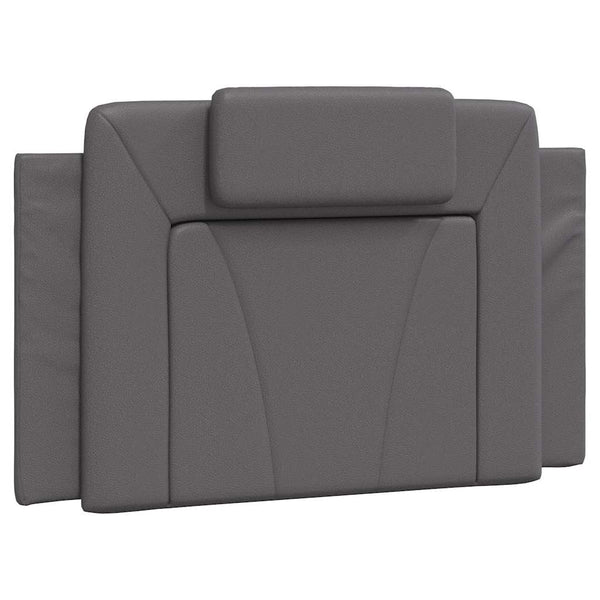 Kopfteil Kissen Viana Grau 80cm Kunstleder