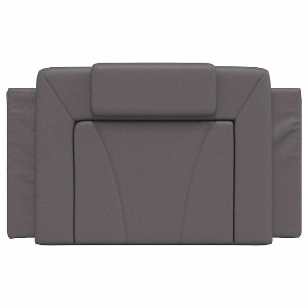Kopfteil Kissen Viana Grau 80cm Kunstleder