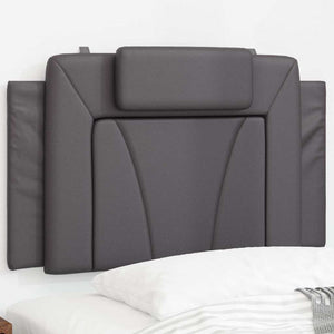 Kopfteil Kissen Viana Grau 80cm Kunstleder