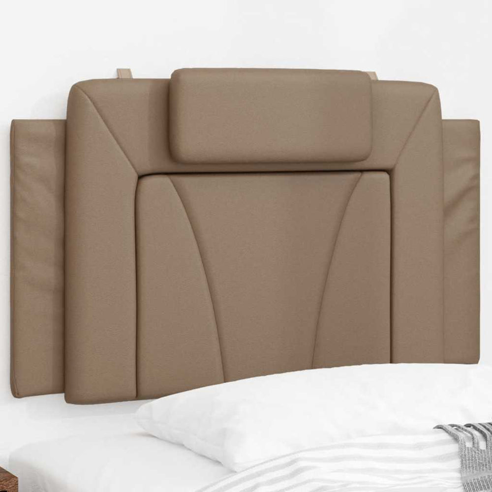 Kopfteil Kissen Cappuccino-Braun 80cm Kunstleder