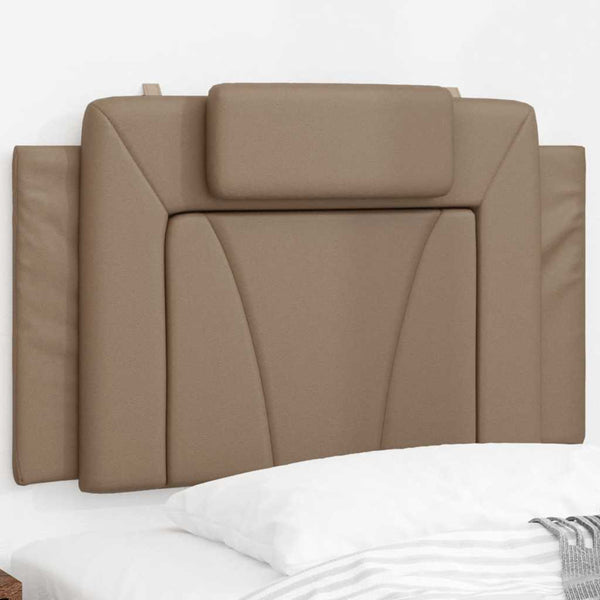 Kopfteil Kissen Cappuccino-Braun 80cm Kunstleder