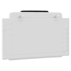 vidaXL Oreiller de tête de lit "Viana" blanc et noir 80 cm similicuir