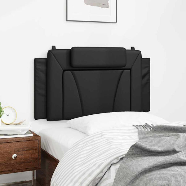 Kopfteil Kissen Viana Schwarz 100cm Kunstleder