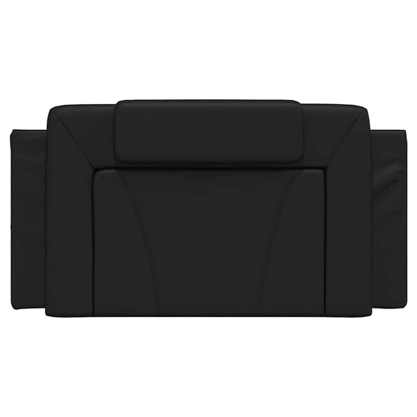 Kopfteil Kissen Viana Schwarz 100cm Kunstleder