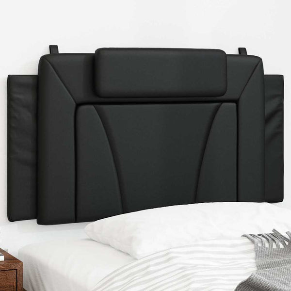Kopfteil Kissen Viana Schwarz 100cm Kunstleder