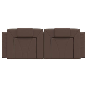 Kopfteil-Kissen Viana Braun 120 cm