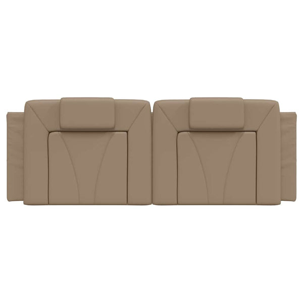 Kopfteil Kissen Viana Cappuccino-Braun 120 cm