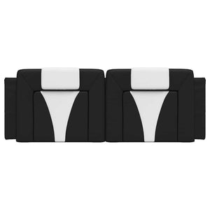 Kopfteil Kissen Viana Schwarz/Weiß 120cm