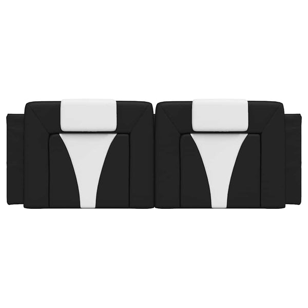 Kopfteil Kissen Viana Schwarz/Weiß 120cm