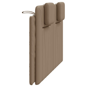 vidaXL Oreiller de tête de lit « Viana » Marron Cappuccino 140 cm Similicuir