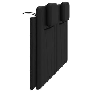 Kopfteil Kissen Viana, 160cm, Schwarz Kunstleder