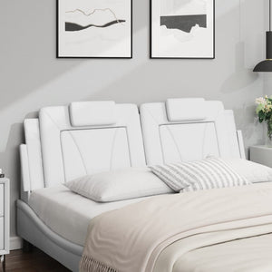 Kopfteil Kissen Viana Weiß 160cm