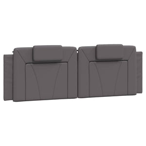 Kopfteil Kissen Viana Grau 160cm Kunstleder