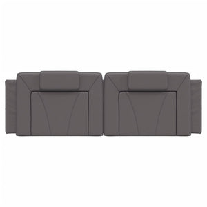 Kopfteil Kissen Viana Grau 160cm Kunstleder