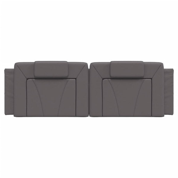 Kopfteil Kissen Viana Grau 160cm Kunstleder
