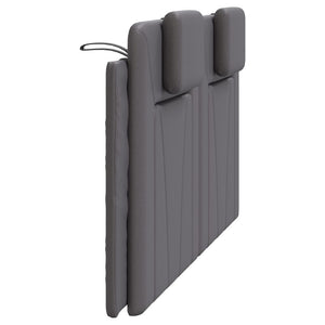 Kopfteil Kissen Viana Grau 160cm Kunstleder