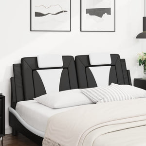 Kopfteil Kissen Viana Schwarz/Weiß 160cm