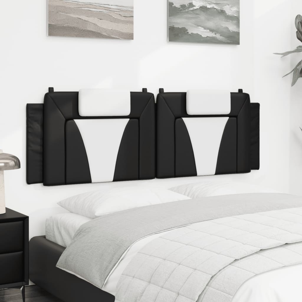 Kopfteil Kissen Viana Schwarz/Weiß 160cm