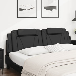 Kopfteil Kissen Viana Schwarz 180 cm