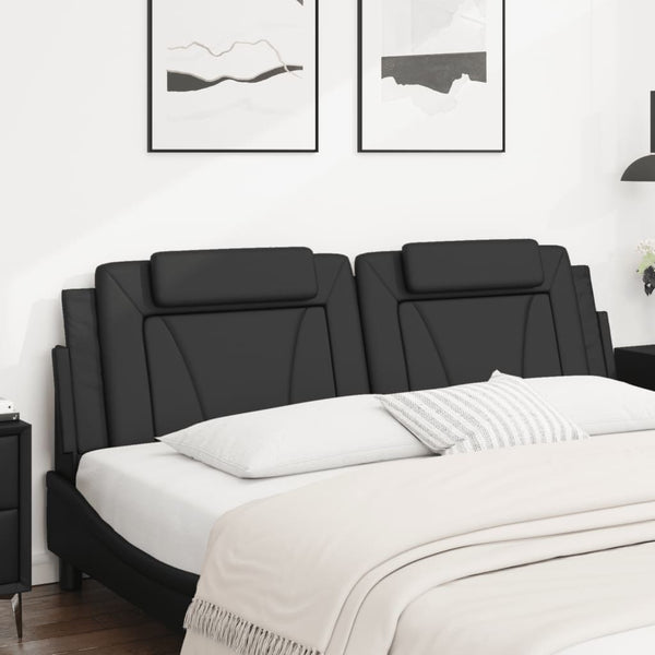 Kopfteil Kissen Viana Schwarz 180 cm