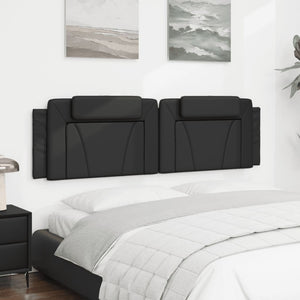 Kopfteil Kissen Viana Schwarz 180 cm