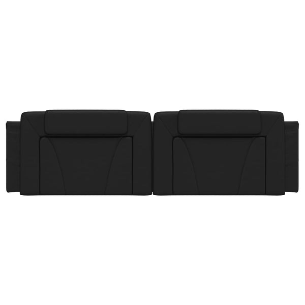 Kopfteil Kissen Viana Schwarz 180 cm